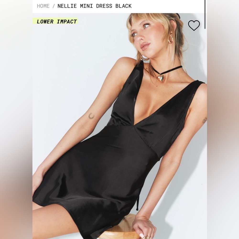 Princess Polly Black Mini Dress Size 6